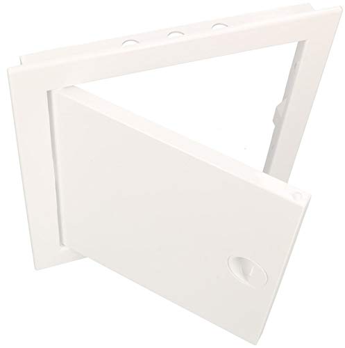 KOTARBAU Revisionstür 10 x 10 cm Alle Größen Kunstoff ABS Inspektionstür Weiß Wartungsklappe Schnappverschluss Abnehmbar Wand/Decke/Boden Robust Öffnung Uni. von KOTARBAU