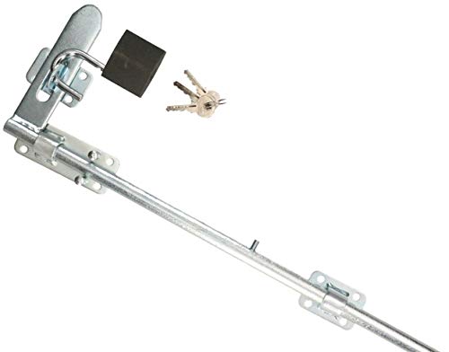 KOTARBAU Schubriegel 800 x 140 mm Mit Vorhängeschloss Torriegel Bodenschieber Verzinkt Bolzenriegel Schlossriegel Gartentorverriegelung Stangenriegel von KOTARBAU