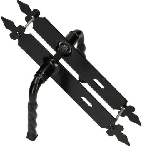 KOTARBAU® Türdrücker 90 mm BB Türgriff Türbeschlag Türklinke Drückergarnitur Schwarz Universal Innen Außenbereich Schmiedeeisen Rostabweisend von KOTARBAU