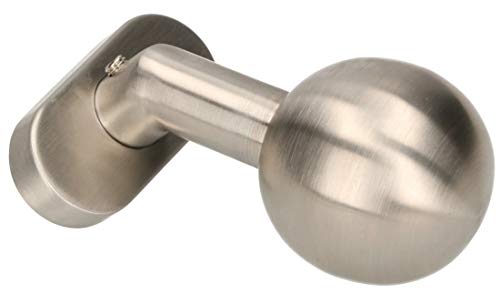 KOTARBAU® Türknopf aus Edelstahl Türknauf Gekröft Kugelknauf Ovale Rosette Türgriff Fest Türdrucker Türklinke Türbeschlag Matt Universal Inox Kugelform von KOTARBAU