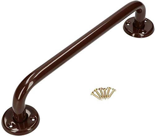 KOTARBAU® Wannengriff 300 mm Braun Halter Badewannengriff Duschgriff Wandgriff Wandhalter Wandmontage Haltegriff für Senioren Badezimmer Badehilfe von KOTARBAU