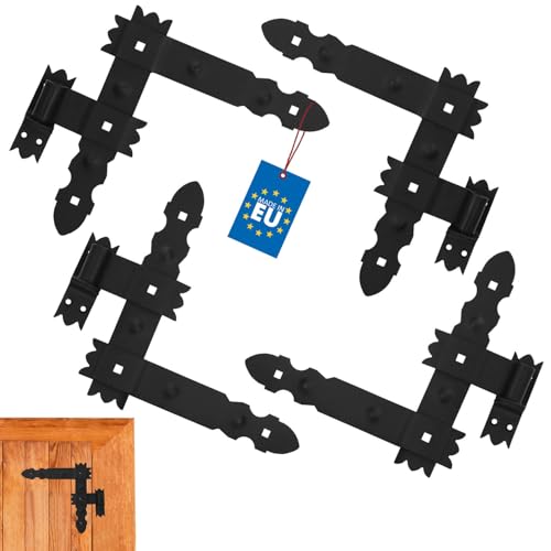 KOTARBAU® Winkelband mit Kloben 2 Paar 4 tlg. Fensterladenband Winkelscharnier Türband Torband Schwarz Pulverbeschichtet Fensterband 300 x 300 mm KOTARBAU® Winkelband mit Kloben 2 Paar 4 tlg. Fensterladenband Winkelscharnier Türband Torband Schwarz Pulverbeschichtet Fensterband 300 x 300 mm von KOTARBAU