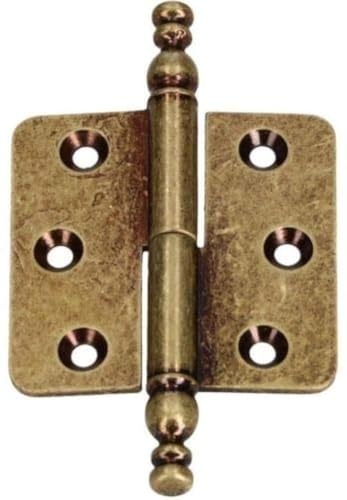KOTARBAU Zierscharniere 45x45mm Möbelband Stilbänder Möbelscharnier Universal Rostabweisend Links Robust Praktisch Alt Messing von KOTARBAU