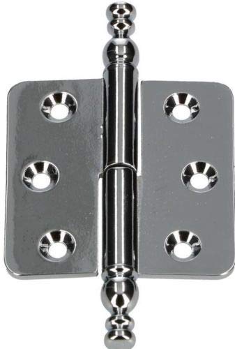 KOTARBAU® Zierscharniere 45x45mm Möbelband Stilbänder Möbelscharnier Universal Rostabweisend Links/Rechts Robust Praktisch (Chrom Links) von KOTARBAU