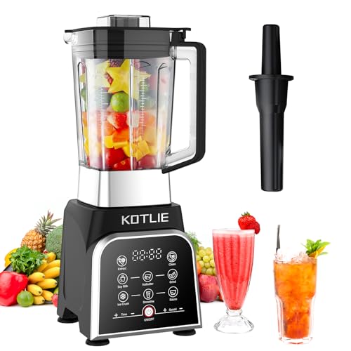 KOTLIE Blender, großer professioneller Küchenmixer, 8 Programme zur Auswahl für Ice Crush/Milchshake/Mahlen/Entsaften, 2L BPA freier lebensmittelechter Kunststoffbehälter von KOTLIE