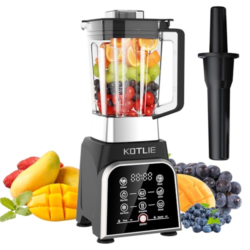 KOTLIE BS-0212 Smoothie Maker, High Performance Mixer with 6 German Stainless Steel Blades, 8 Intelligent Programmes, Large 2 Litre Container, BPA-Free Materials von KOTLIE