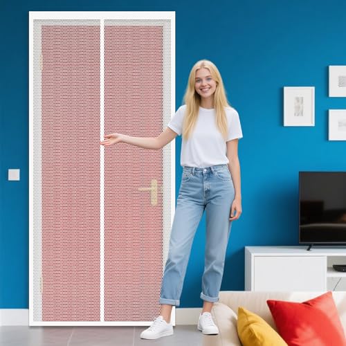 Fliegengitter Tür Magnet 74 x 202 cm Kinderleichte Klebemontage Ohne Bohren Magnet Insektenschutz Tür für Haustür Terrassentür, Weiß Fliegengitter Tür Magnet 74 x 202 cm Kinderleichte Klebemontage Ohne Bohren Magnet Insektenschutz Tür für Haustür Terrassentür, Weiß von KOUDU