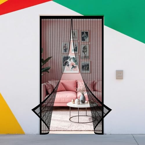 Fliegengitter Tür Magnet Insektenschutz 62 x 279 cm Leichte Montage Insektenschutz Fliegenvorhang für Wohnzimmer Schiebetür Terrassentür, Schwarz Fliegengitter Tür Magnet Insektenschutz 62 x 279 cm Leichte Montage Insektenschutz Fliegenvorhang für Wohnzimmer Schiebetür Terrassentür, Schwarz von KOUDU