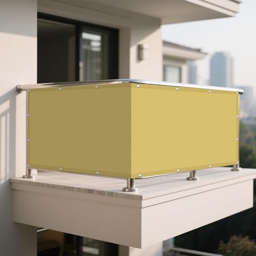 Sonnensegel Rechteckig 170 x 730 cm Rechteckig Wasserdicht Sonnenschutz Windschutz Sonnenschutz Netz inkl Befestigungsseile für Balkon Terrasse Garten Outdoor, Creme Farben Sonnensegel Rechteckig 170 x 730 cm Rechteckig Wasserdicht Sonnenschutz Windschutz Sonnenschutz Netz inkl Befestigungsseile für Balkon Terrasse Garten Outdoor, Creme Farben von KOUDU