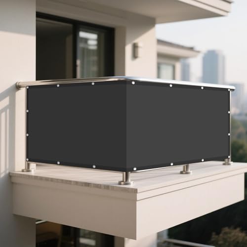 Sonnensegel Rechteckig 230 x 270 cm Rechteckig Wasserdicht Sonnenschutz Windschutz Sonnenschutz Netz inkl Befestigungsseile für Balkon Terrasse Garten Outdoor, Dunkelgrau Sonnensegel Rechteckig 230 x 270 cm Rechteckig Wasserdicht Sonnenschutz Windschutz Sonnenschutz Netz inkl Befestigungsseile für Balkon Terrasse Garten Outdoor, Dunkelgrau von KOUDU