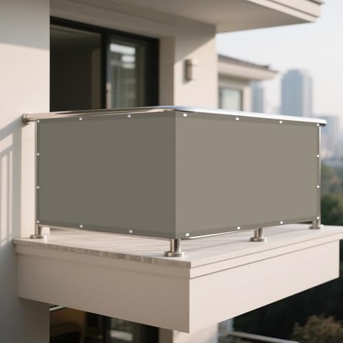 Sonnensegel Rechteckig 610 x 630 cm Rechteckig Wasserdicht Sonnenschutz Windschutz Sonnenschutz Netz inkl Befestigungsseile für Balkon Terrasse Garten Outdoor, Khaki von KOUDU