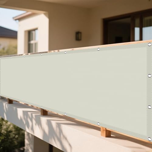 Sonnensegel Rechteckig Wasserdicht 122 x 225 cm Rechteckig Wasserdicht 98% UV Schutz Sonnenschutz Netz Vielen Größen mit Spannseilen für Terrasse Balkon, Beige Sonnensegel Rechteckig Wasserdicht 122 x 225 cm Rechteckig Wasserdicht 98% UV Schutz Sonnenschutz Netz Vielen Größen mit Spannseilen für Terrasse Balkon, Beige von KOUDU