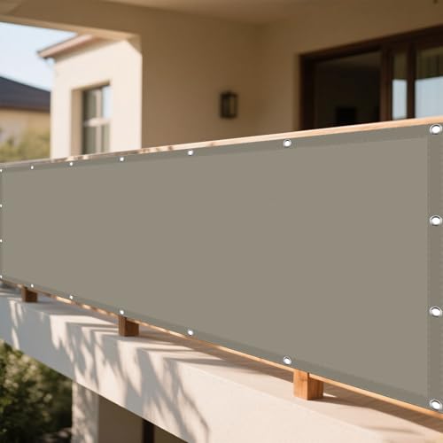 Sonnensegel Rechteckig Wasserdicht 82 x 235 cm Rechteckig Wasserdicht 98% UV Schutz Sonnenschutz Netz Vielen Größen mit Spannseilen für Terrasse Balkon, Khaki Sonnensegel Rechteckig Wasserdicht 82 x 235 cm Rechteckig Wasserdicht 98% UV Schutz Sonnenschutz Netz Vielen Größen mit Spannseilen für Terrasse Balkon, Khaki von KOUDU