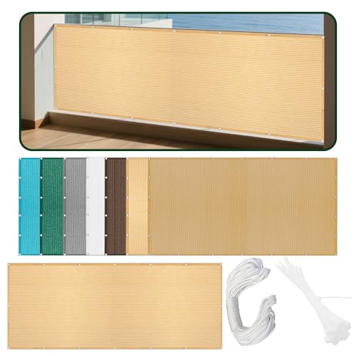 Sonnensegel Sonnenschutz 1.1 x 1.5 m Rechteckig Atmungsaktiv 98% UV Schutz Segeltuch Pergola Überdachung Plane mit Ösen Und Befestigungsseile für Terrasse Camping, Creme Farben Sonnensegel Sonnenschutz 1.1 x 1.5 m Rechteckig Atmungsaktiv 98% UV Schutz Segeltuch Pergola Überdachung Plane mit Ösen Und Befestigungsseile für Terrasse Camping, Creme Farben von KOUDU