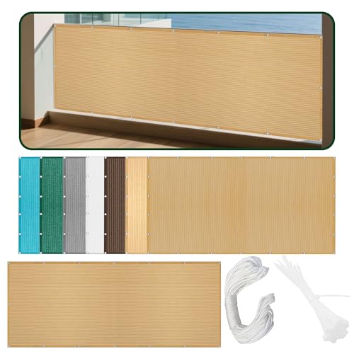 Sonnensegel Sonnenschutz 1.3 x 1.5 m Rechteckig Atmungsaktiv 98% UV Schutz Segeltuch Pergola Überdachung Plane mit Ösen Und Befestigungsseile für Terrasse Camping, Sandgelb Sonnensegel Sonnenschutz 1.3 x 1.5 m Rechteckig Atmungsaktiv 98% UV Schutz Segeltuch Pergola Überdachung Plane mit Ösen Und Befestigungsseile für Terrasse Camping, Sandgelb von KOUDU
