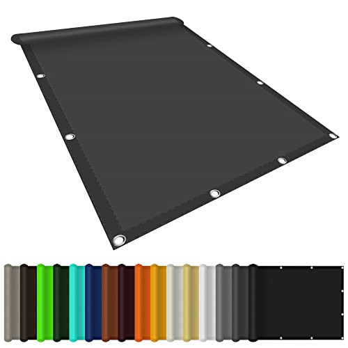 Sonnensegel Sonnenschutz Garten 1.2 x 5 m wasserabweisend imprägniert Quadrat Zaunblende Sichtschutz für Draußen, Patio, Garten Terrasse Camping, Dunkelgrau Sonnensegel Sonnenschutz Garten 1.2 x 5 m wasserabweisend imprägniert Quadrat Zaunblende Sichtschutz für Draußen, Patio, Garten Terrasse Camping, Dunkelgrau von KOUDU