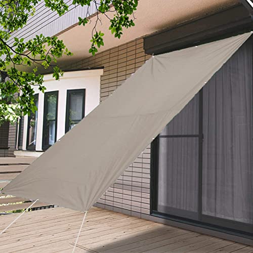 Sonnensegel Sonnenschutz inkl Befestigungsseile 1.7 x 2 m Wasserabweisend Uv Schutz Outdoor Markise Baldachin für Außenbereich Balkon und Garten Sonnenschutzsege, Khaki von KOUDU