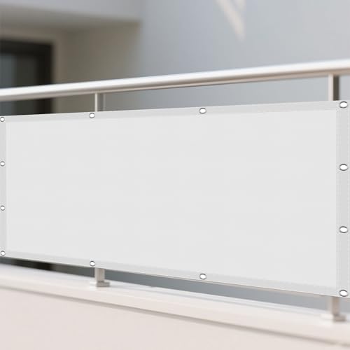 Sonnensegel Wasserdicht 60 x 800 cm Rechteckig Wasserdicht 98% UV Schutz Schattentuch mit Ösen Segeltuch 4 × 1.5 M Seile für Garten Terrasse Outdoor Camping, Weiß Sonnensegel Wasserdicht 60 x 800 cm Rechteckig Wasserdicht 98% UV Schutz Schattentuch mit Ösen Segeltuch 4 × 1.5 M Seile für Garten Terrasse Outdoor Camping, Weiß von KOUDU