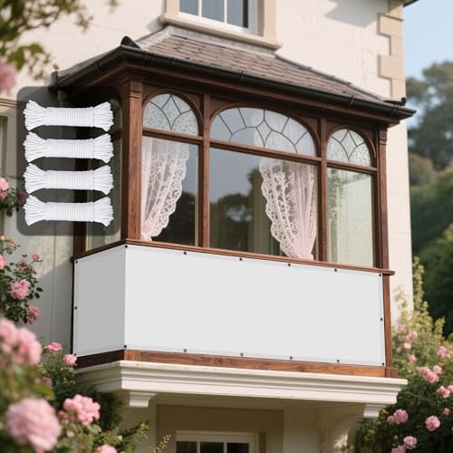 Sonnensegel Wasserdicht Rechteckig mit Ösen 116 x 120 cm Rechteckig Wasserdicht 98% UV Schutz Sunprotect Professional Vielen Größen mit Spannseilen für Außenbereich Garten, Weiß Sonnensegel Wasserdicht Rechteckig mit Ösen 116 x 120 cm Rechteckig Wasserdicht 98% UV Schutz Sunprotect Professional Vielen Größen mit Spannseilen für Außenbereich Garten, Weiß von KOUDU