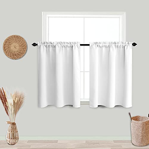 KOUFALL Vorhänge für kleine Badezimmerfenster, 50 % Verdunkelung, kurze Vorhänge für Schlafzimmer, 76,2 cm Länge, Weiß KOUFALL Vorhänge für kleine Badezimmerfenster, 50 % Verdunkelung, kurze Vorhänge für Schlafzimmer, 76,2 cm Länge, Weiß von KOUFALL