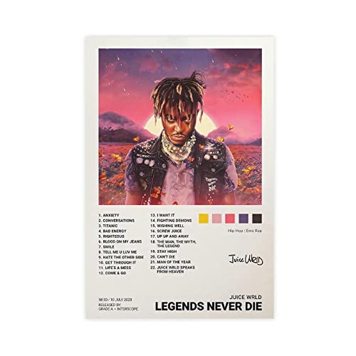 Legends Never Die Music Album Poster Leinwand Poster Wand Kunst Dekor Drucken Bild Gemälde Für Wohnzimmer Schlafzimmer Dekoration Unframe:16x24inch(40x60cm) von KOURT