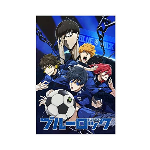 KOURT Blue Lock Anime Leinwand Poster Schlafzimmer Dekor Sport Landschaft Büro Zimmer Dekor Geschenk Rahmen: 30 x 45 cm von KOURT