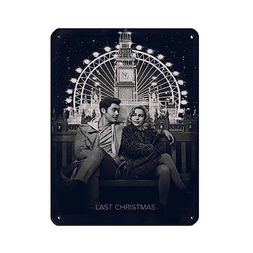 KOURT Filmposter "Last Christmas" im Vintage-Look, Retro-Poster, Metall-Blechschild, schicke Kunst, Retro, Eisenmalerei, Bar, Menschen, Höhle, Café, Familie, Garage, Poster, Wanddekoration, 30 x 40 cm von KOURT