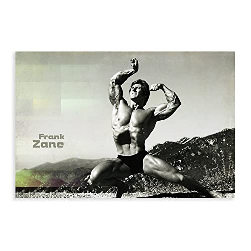 KOURT Frank Zane Bodybuilding Fitness Motivierendes Poster Leinwand Poster Wandkunst Dekor Druck Bild Gemälde für Wohnzimmer Schlafzimmer Dekoration Rahmen: 30 x 45 cm von KOURT