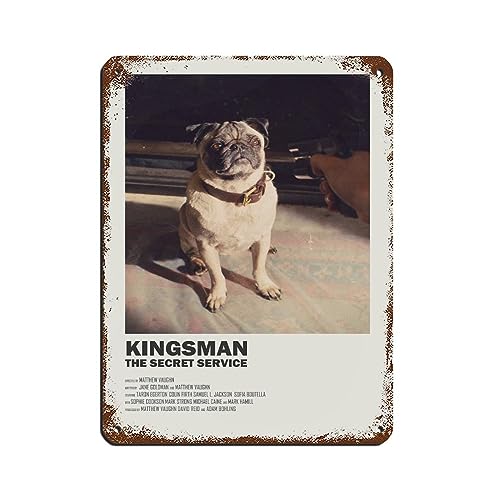 KOURT Kingsman The Secret Service Minimalistisches Filmposter Blechschild Vintage Metall Pub Club Cafe Bar Zuhause Wandkunst Dekoration Poster Retro 30 x 40 cm von KOURT