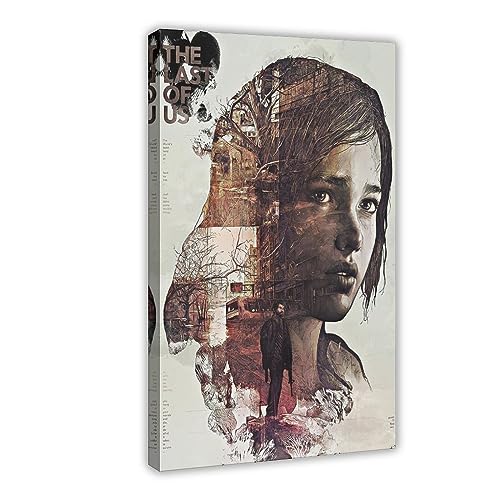 KOURT The Last of Us Spiel, Leinwand-Poster, Wandkunst, Dekordruck, Bild, Gemälde für Wohnzimmer, Schlafzimmer, Dekoration, Rahmen: 30 x 45 cm von KOURT