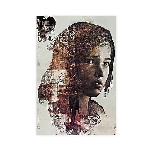 KOURT The Last of Us Spiel-Leinwand-Poster, Wandkunst, Dekordruck, Bild, Gemälde für Wohnzimmer, Schlafzimmer, Dekoration, ungerahmt: 30 x 45 cm von KOURT