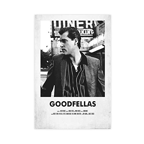 KOURT Vintage-Filmposter Goodfellas, Leinwand, Poster, Schlafzimmer, Dekoration, Sport, Landschaft, Büro, Raumdekoration, Geschenkrahmen: 40 x 60 cm von KOURT