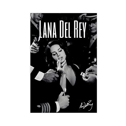 Singer Lana Del Rey Posters Signed Limited Edition Poster Leinwand Poster Wand Kunst Dekor Drucken Bild Gemälde Für Wohnzimmer Schlafzimmer Dekoration Unframe:12x18inch(30x45cm) von KOURT