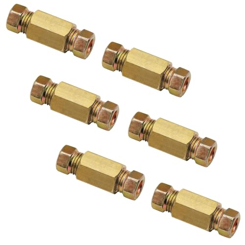12PCS Verschraubung & 6PCS Verbinder für 4.75mm (3/16") SAE/DIN Flaring Bremsleitungsverbinder Kit für Bremsleitung Fittings bremsleitung Verbinder bördelgerät von KOUTIANWU