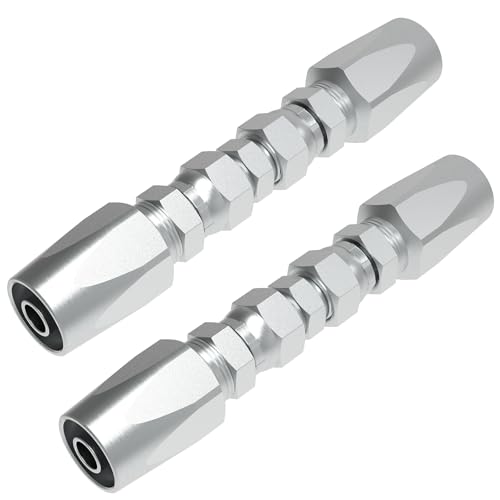 Wiederverwendbares Hydraulikschlauchfeld-Reparatur-Set, 1,27 cm (1/2 Zoll), für Hydraulikschlauch-Crimper-Armaturen, Größe #08, 2 Stück von KOUTIANWU