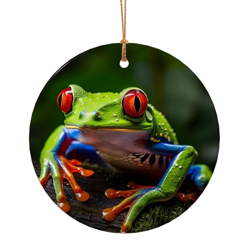 2024 Christbaumschmuck Frosch Christbaumschmuck Keramik Hängedeko für Geschenke 2024 Christbaumschmuck Frosch Christbaumschmuck Keramik Hängedeko für Geschenke von KOUUIP