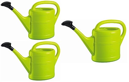 3X Gießkanne 5L HELLGRÜN + 1x KÜHLSCHRANKMAGNET! Gießkannen Kunststoff für groß & klein, Garten & Zimmerpflanzen Gieskanne Gieskannen Giesskanne 5 Liter Watering Can Kinder Zimmergießkanne von KOVA