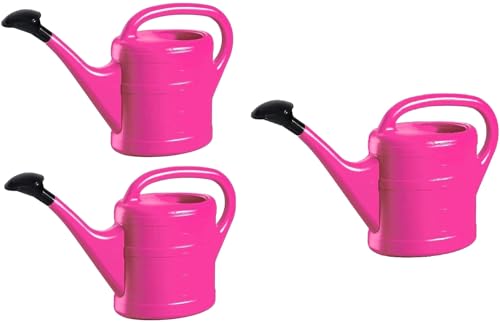 3X Gießkanne 5L PINK + 1x KÜHLSCHRANKMAGNET! Gießkannen Kunststoff für groß & klein, Garten & Zimmerpflanzen Gieskanne Gieskannen Giesskanne 5 Liter Watering Can Kinder Zimmergießkanne von KOVA