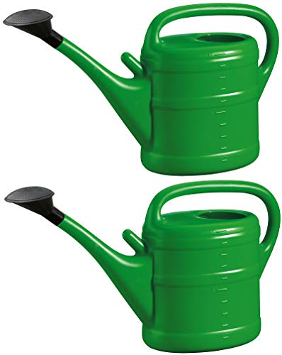 2X Gießkanne 10L GRÜN + 1x KÜHLSCHRANKMAGNET! Blumenkanne Kunststoff für groß & klein, Garten & Zimmerpflanzen Gießkannen Gieskanne Gieskannen Giesskanne 10 Liter Watering Can Gieskannen10Liter von KOVA