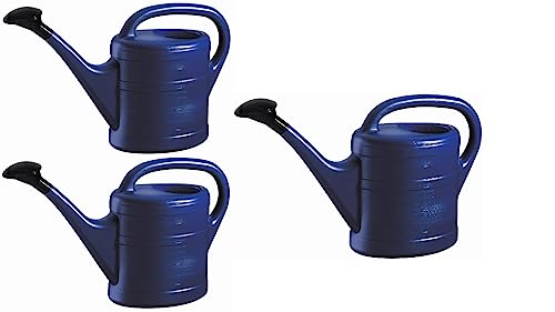 3X Gießkanne 5L BLAU + 1x KÜHLSCHRANKMAGNET! Gießkannen Kunststoff für groß & klein, Garten & Zimmerpflanzen Gieskanne Gieskannen Giesskanne 5 Liter Watering Can Kinder Zimmergießkanne von KOVA