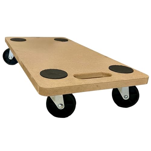 KOVA® Möbeltransportroller 58 x 29 cm Möbelroller Transportroller Möbel Hund Roller Transporthilfe mit Rollen Möbel-Transport Rollbrett mit 4 Gleitschutzpunkten Werkstatt Rollwagen + 1 Bildmagnet von KOVA
