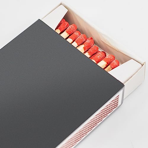 KOVA® 12x 55 Stk Kaminhölzer Extra Lang 10 cm + 1 Bildmagnet! Kaminstreichhölzer Kohleanzünder Grillanzünder Zündhölzer Streichhölzer Anzünder für Kamin Grill Ofen Holzkohle Anzündwolle Holzwolle, Set von KOVA