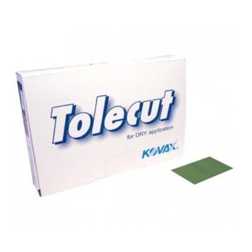 KOVAX TOLECUT GRÜN 2000 KÖRNUNG TROCKENSCHLEIFPAPIER 1/8 25 Pack von KOVAX