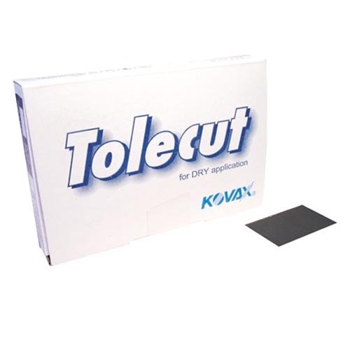 KOVAX TOLECUT SCHWARZ 3000 KÖRNUNG TROCKENSCHLEIFPAPIER 1/8 25 Pack von KOVAX