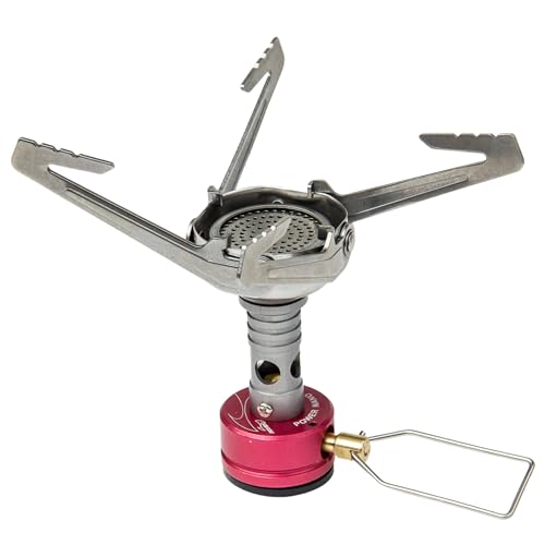 KOVEA Gaskocher - Extra starker und ultraleichter Campingherd - Faltbarer mini Brenner für alle outdoor Aktivitäten - Camping mit POWER NANO STOVE von KOVEA