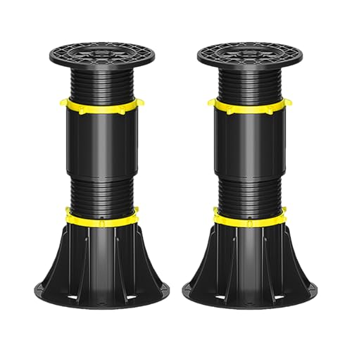 KOVNISE 2 Pcs Einstellbare Höhe Bett Support Legs 8-13 Zoll, Bett Mitte Slat Support Leg, Einstellbare Bett Frame Support Legs Ersatz, Für Bettrahmen, Schrank und Holzmöbel von KOVNISE