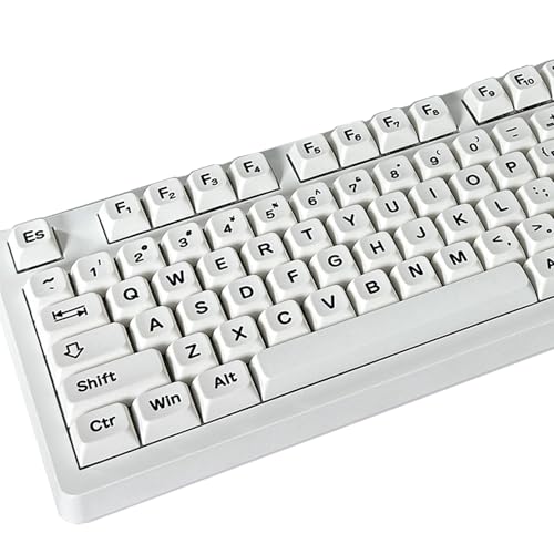 KOVNISE Jelly Keycaps, XDA Keycaps Set 113 Keys, Custom Keyboard Keycaps, White Keyboard Keycaps, White PBT Keycaps Set for 100%,75%, 65%, 60% Mechanical Keyboard, Minimalist Keycaps KOVNISE Jelly Keycaps, XDA Keycaps Set 113 Keys, Custom Keyboard Keycaps, White Keyboard Keycaps, White PBT Keycaps Set for 100%,75%, 65%, 60% Mechanical Keyboard, Minimalist Keycaps von KOVNISE