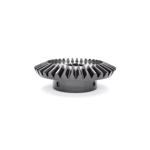 1 Stück 2 Modul Kegelrad 18T/36T Zähne mit Bohrung 12/14/15/16/18/20/22/24/25mm, Pinion mit Übersetzungsverhältnis 1:2, 90°-Straight-Kegelrad Maschinen(2 Module 36T Bore 18mm+Keyway 6mm) von KOVNOVI