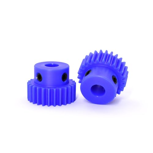 2 STÜCKE 1 Modul Nylon Stirnräder 20T/22T/24T/25T Fertigbohrung 4/5/6/7/8/10/12mm Kunststoff Motor Boss Getriebe Maschinen(1 Module 22T Bore 12mm) von KOVNOVI
