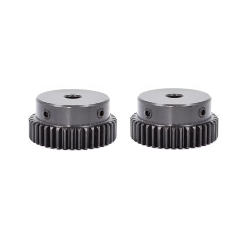 2 Stück 0,8 Modul 40T/45T/48T Stirnräder 45# Stahl CNC-Getriebe Boss Gear Loch 6mm/8mm/10mm/12mm Ritzel Maschinen(0.8 Module 40T Hole 6mm) von KOVNOVI